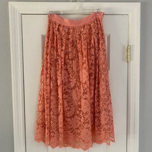 Pink Lace Skirt
